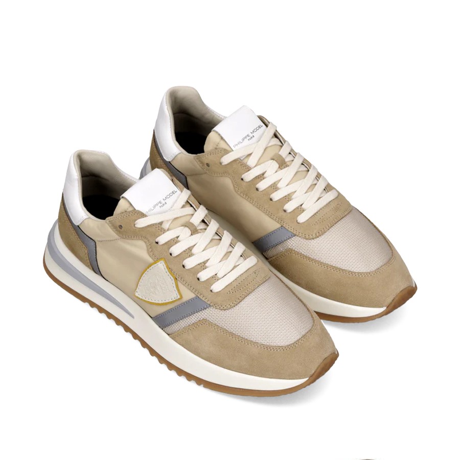 PHILIPPE MODEL Men's Sneakers Tropez 2.1 Blue Beige