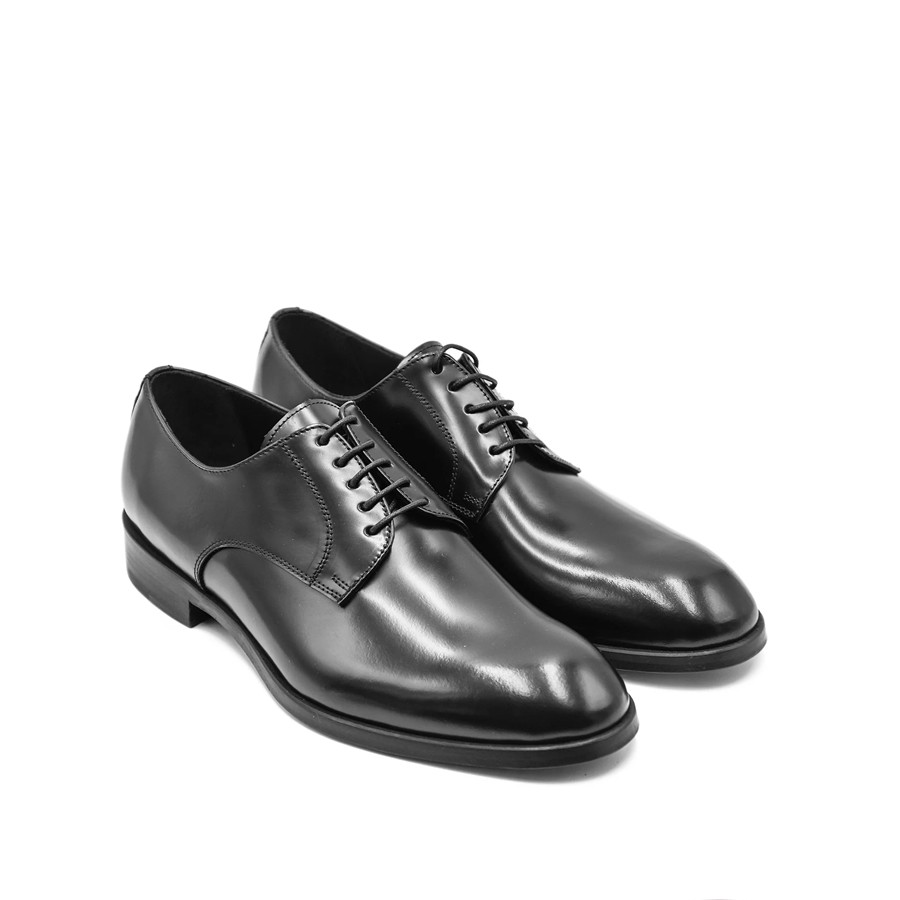 CERBERO scarpa allacciata derby in pelle nero