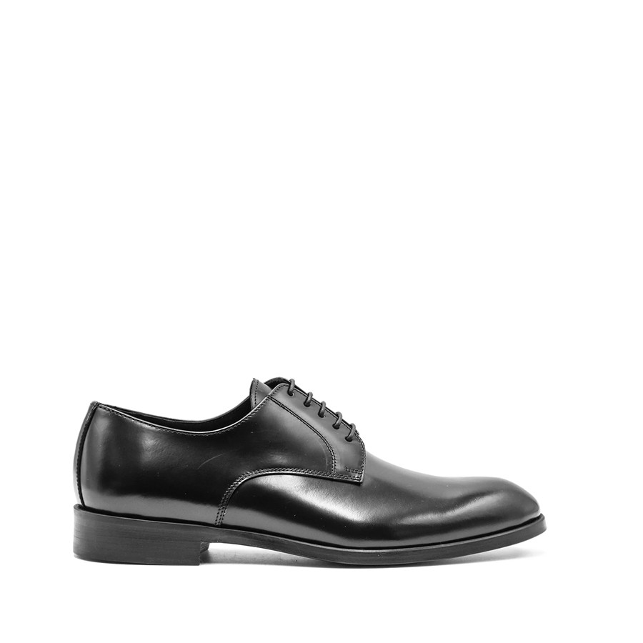 CERBERO scarpa allacciata derby in pelle nero