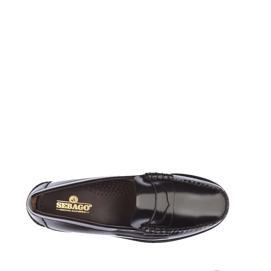 SEBAGO Men's Classic Dann moccasin in Bordeaux leather