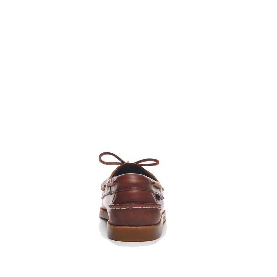 SEBAGO DOCKSIDES PORTLAND WAXED BROWN-HONEY