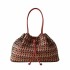 Borbonese borsa shopping large La Nido tessuto riciclato Op Multicolor Op/Red papaya