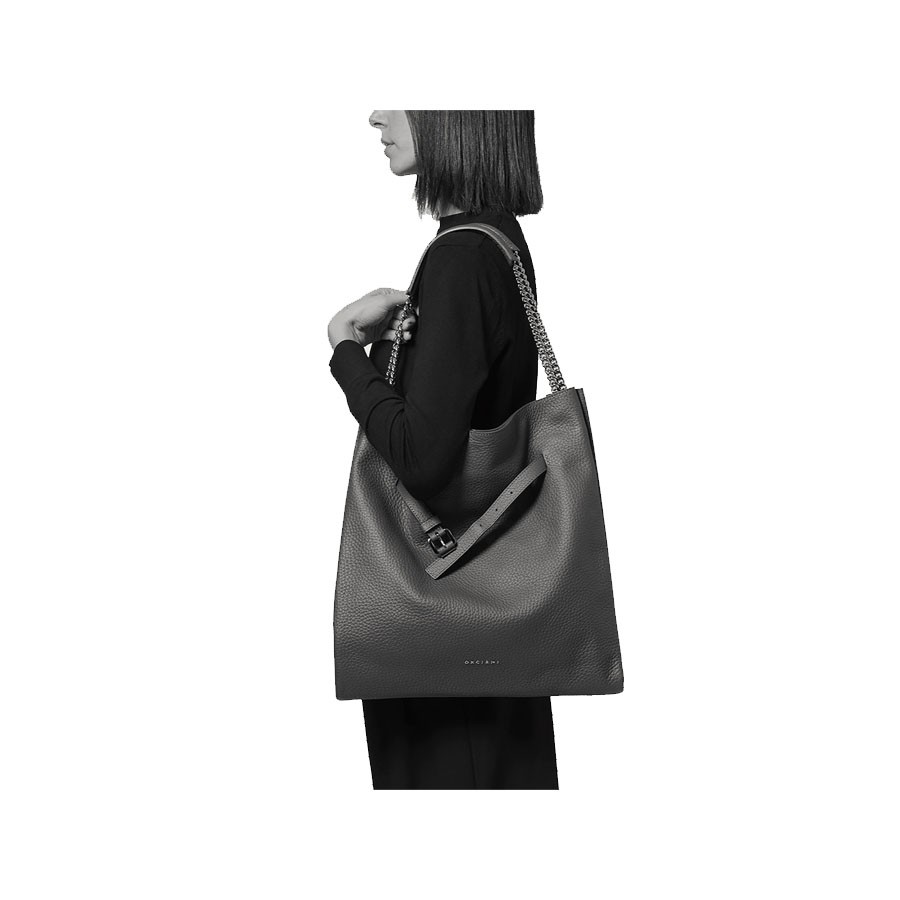ORCIANI Venus Hobo Soft shoulder bag in hammered leather