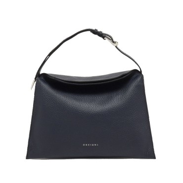 ORCIANI Borsa Trinity Soft Media a spalla in pelle martellata