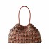 Borbonese large shopping bag La Nido recycled fabric Op Multicolor Op/Red papaya