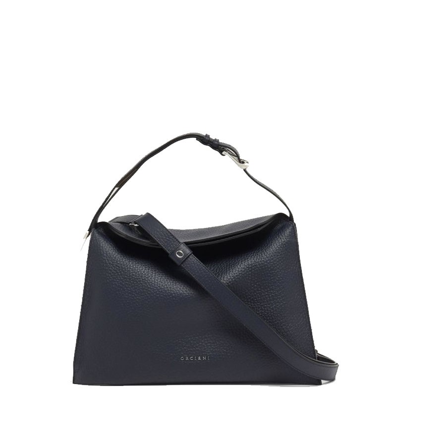 ORCIANI Borsa Trinity Soft Small a spalla in pelle martellata