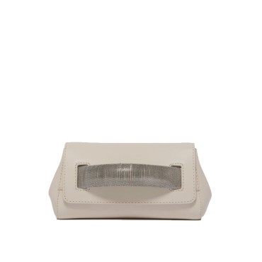 ORCIANI Clutch Gossip Alba Chain in leather