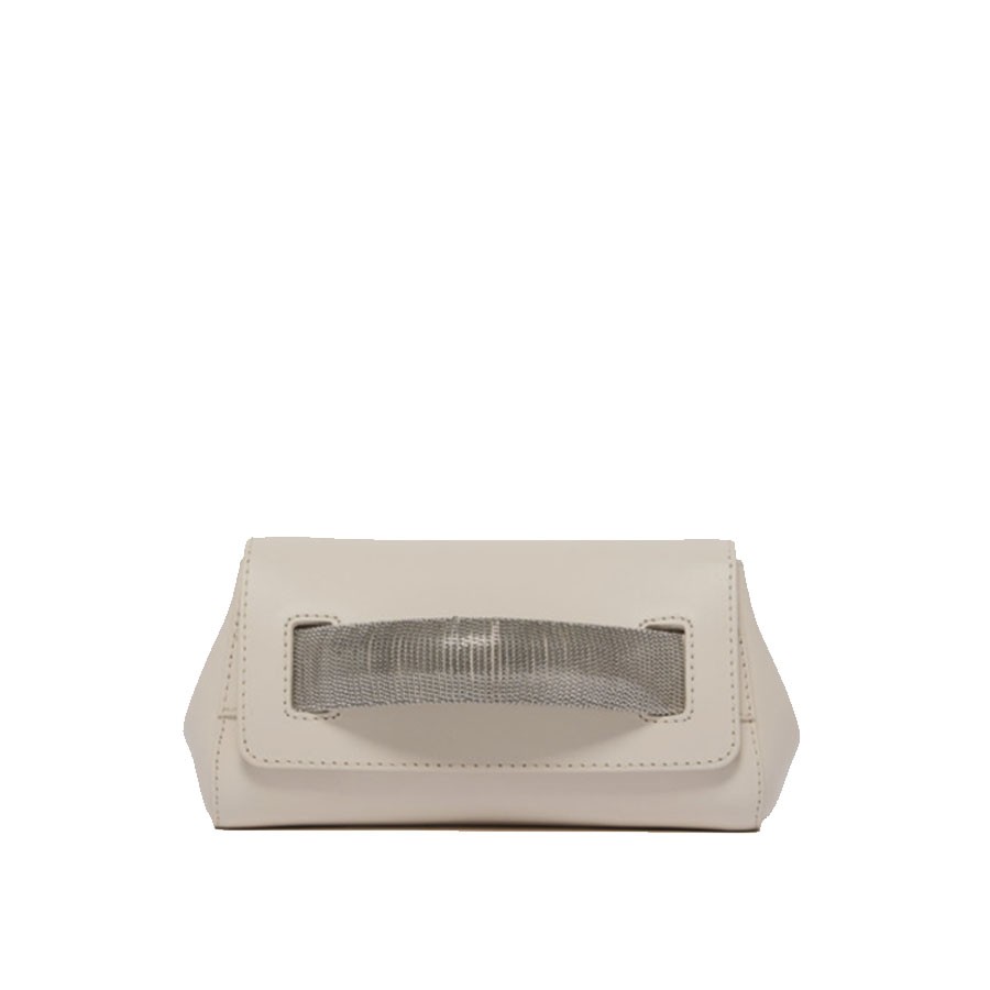 ORCIANI Clutch Gossip Alba Chain in pelle