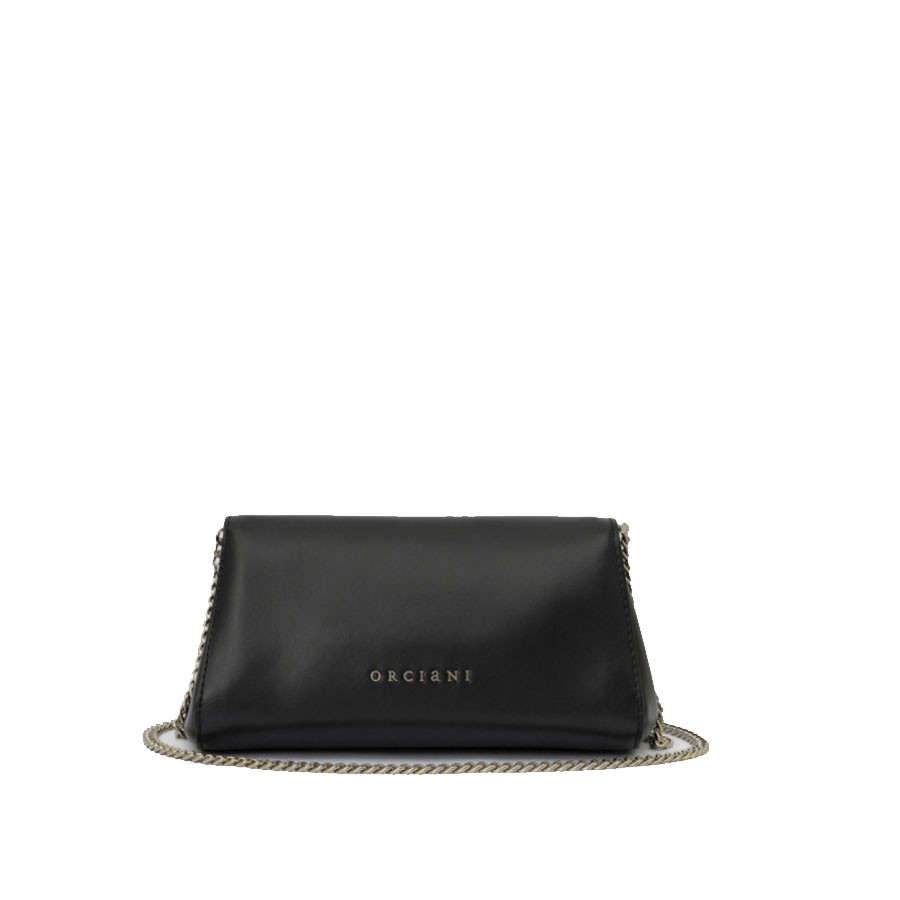 ORCIANI Clutch Gossip Alba Chain in leather
