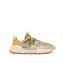 Flower mountain WASHI MAN Suede and Fabric Sneakers - Dove-White-Yellow