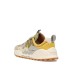 Flower mountain WASHI MAN Suede and Fabric Sneakers - Dove-White-Yellow