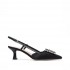 Roberto Festa chanel in satin with black jewel