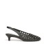 ASH black leather basketred ENJI slingback