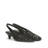 ASH slingback ENJI canestrata in pelle nero