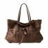 Borbonese borsa shopping Privè Pelle Mud