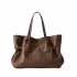 Borbonese borsa shopping Privè Pelle Mud