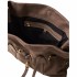 Borbonese Privè Leather Mud Shopping Bag