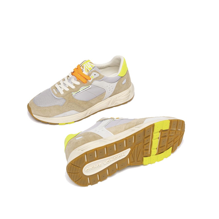 Crime London men's sneakers RUSH YELLOW OCHER