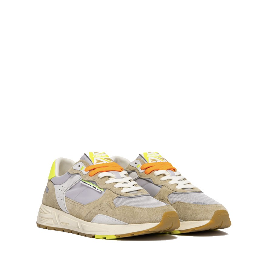 Crime London men's sneakers RUSH YELLOW OCHER