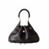 Borbonese medium Hobo bag in black leather
