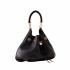 Borbonese borsa Hobo medium Collier pelle nero