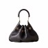 Borbonese borsa Hobo medium Collier pelle nero