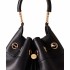 Borbonese medium Hobo bag in black leather
