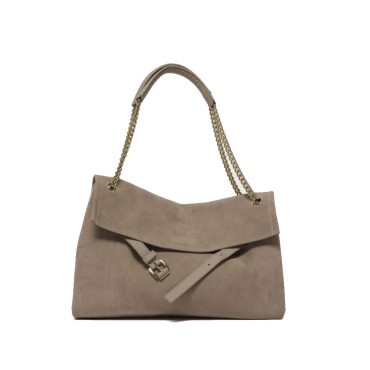ORCIANI Borsa Venus Peach Midi a spalla in suede