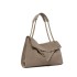 ORCIANI Venus Peach Midi shoulder bag in suede
