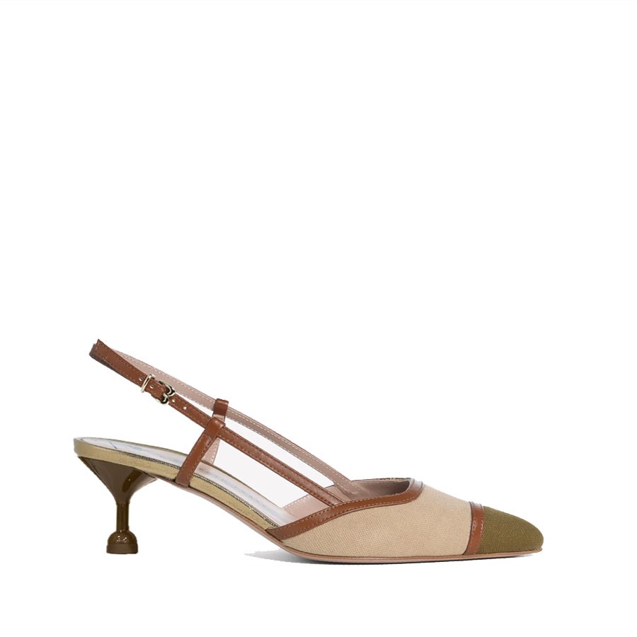 Roberto Festa Slingback DELFINA in two-colour fabric