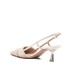 Roberto Festa slingback FALARA in fabric and beige raffia