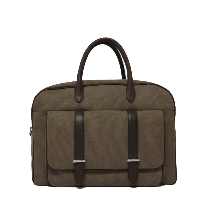 copy of Orciani men's bag Nobuckle in black leather
