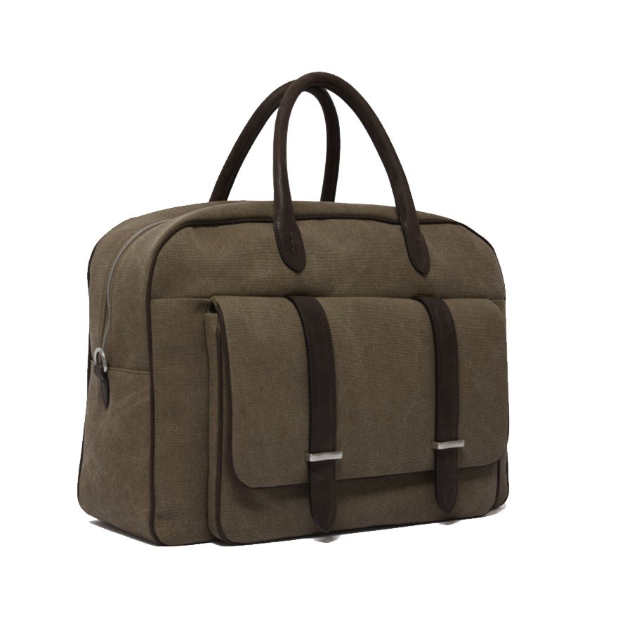 copy of Orciani men's bag Nobuckle in black leather