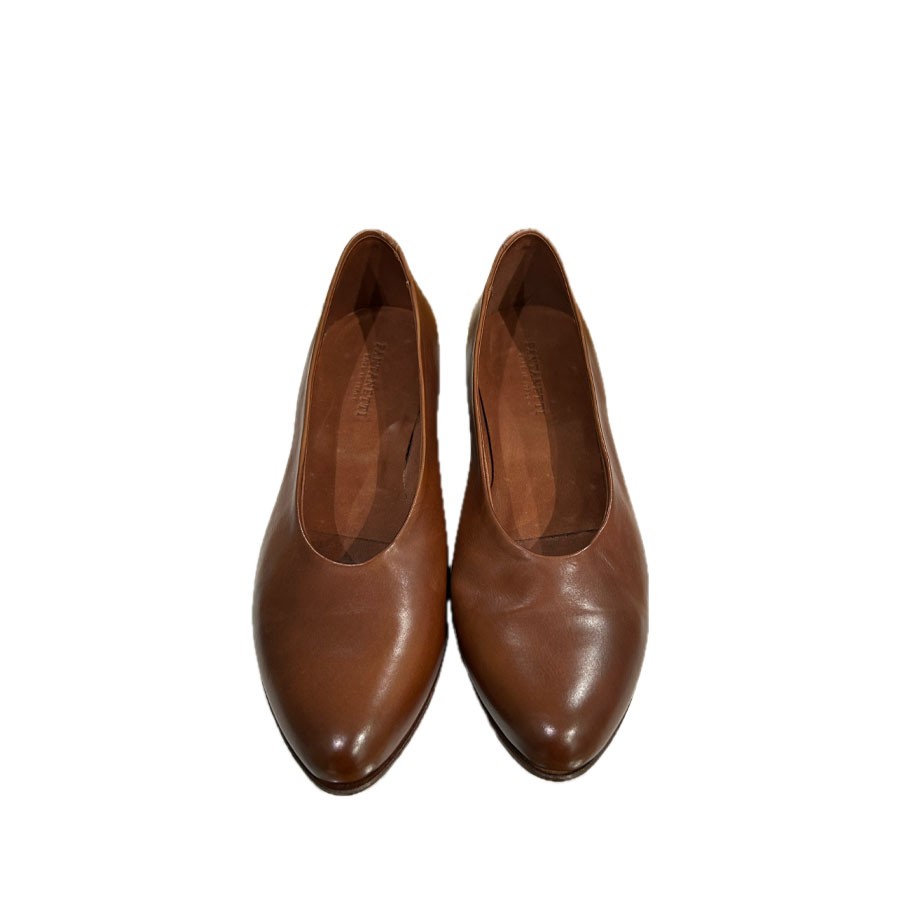 PANTANETTI donna anfibietto con zip e laccio in pelle delavè colore bordeaux