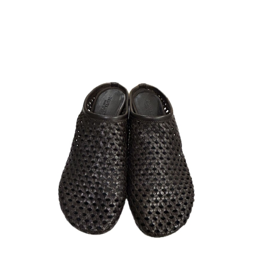 PANTANETTI women's perforated shoe in burnished braided leather