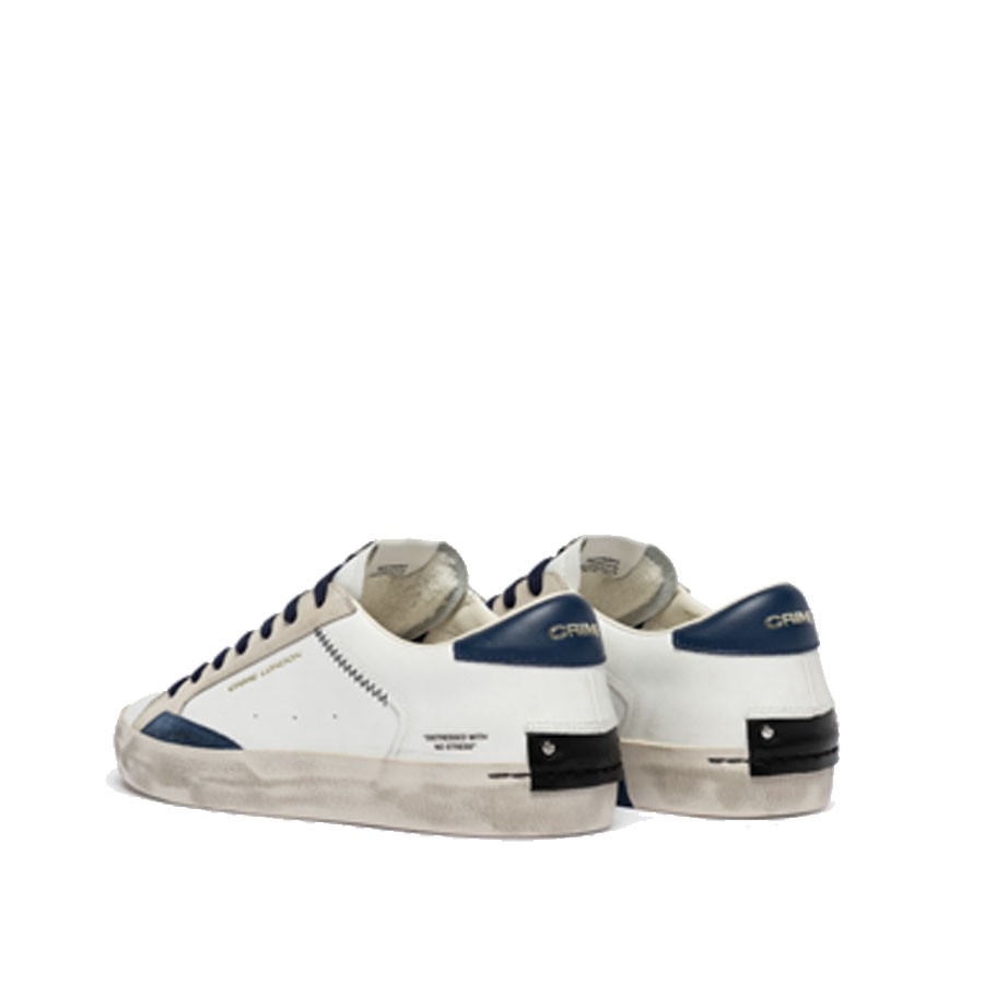 Crime London sneakers uomo DISTRESSED NAVY BLUE