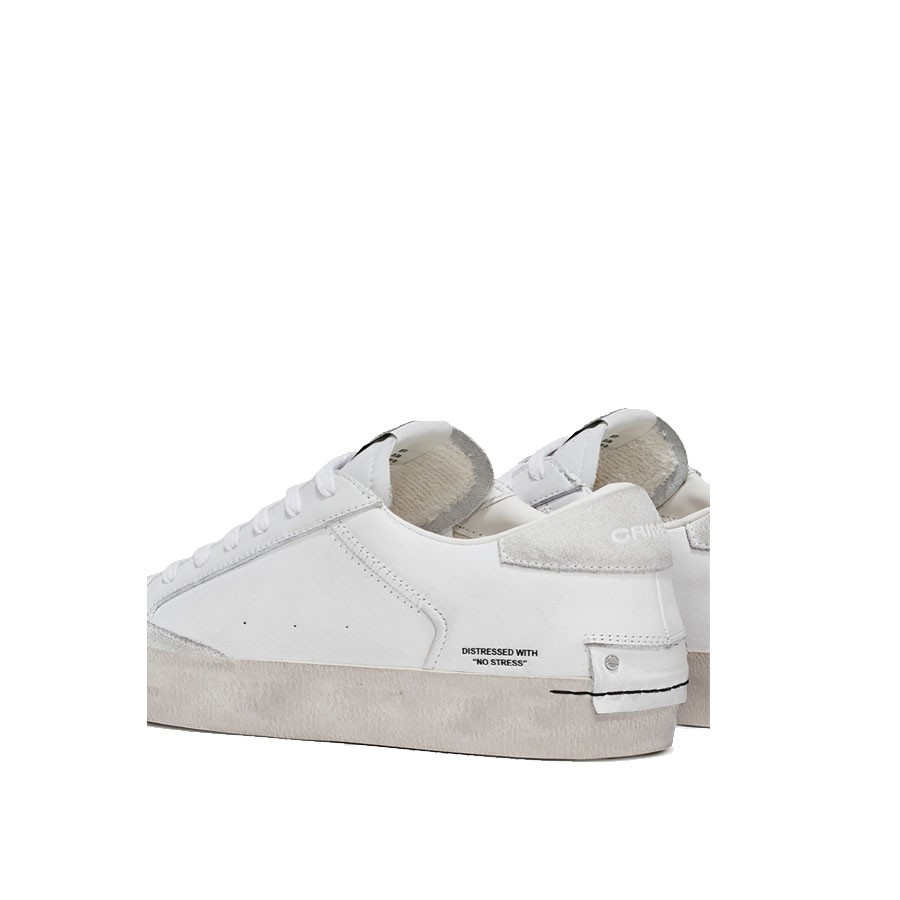 Crime London sneakers uomo DISTRESSED WHITE