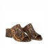 Vic Matiè K16 Drop mule sandal in python print leather