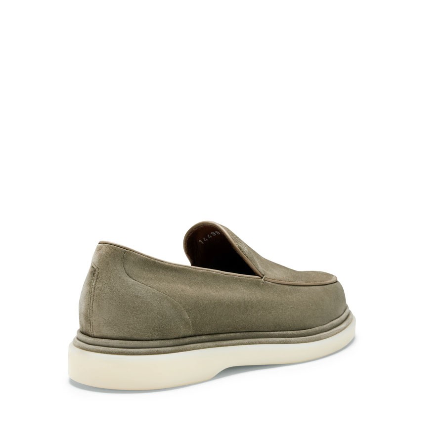FRATELLI ROSSETTI mocassino AVIGNONE in suede muschio