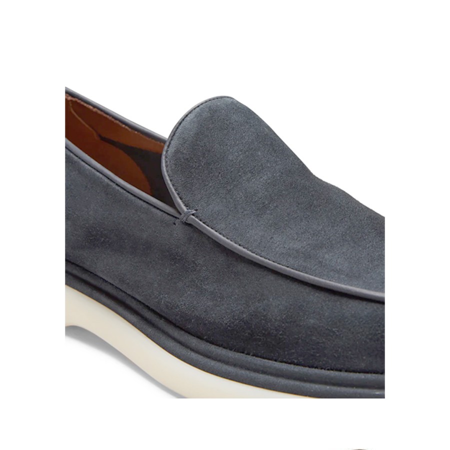 FRATELLI ROSSETTI moccasin in Avignon blue suede