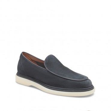 FRATELLI ROSSETTI mocassino in suede oceano Avignone