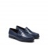 BROTHERS ROSSETTI men's shoe navy leather moccasin