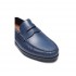 BROTHERS ROSSETTI men's shoe navy leather moccasin