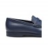 BROTHERS ROSSETTI men's shoe navy leather moccasin