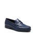 BROTHERS ROSSETTI men's shoe navy leather moccasin