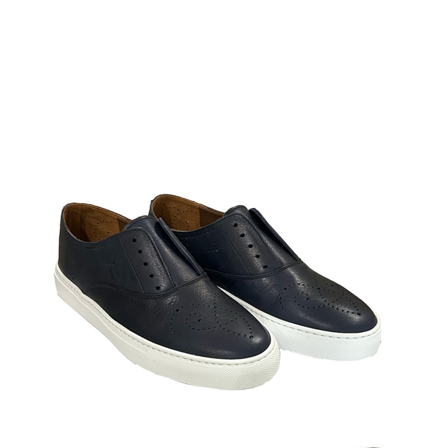 FRATELLI ROSSETTI hobo sport in pelle blu copiativo