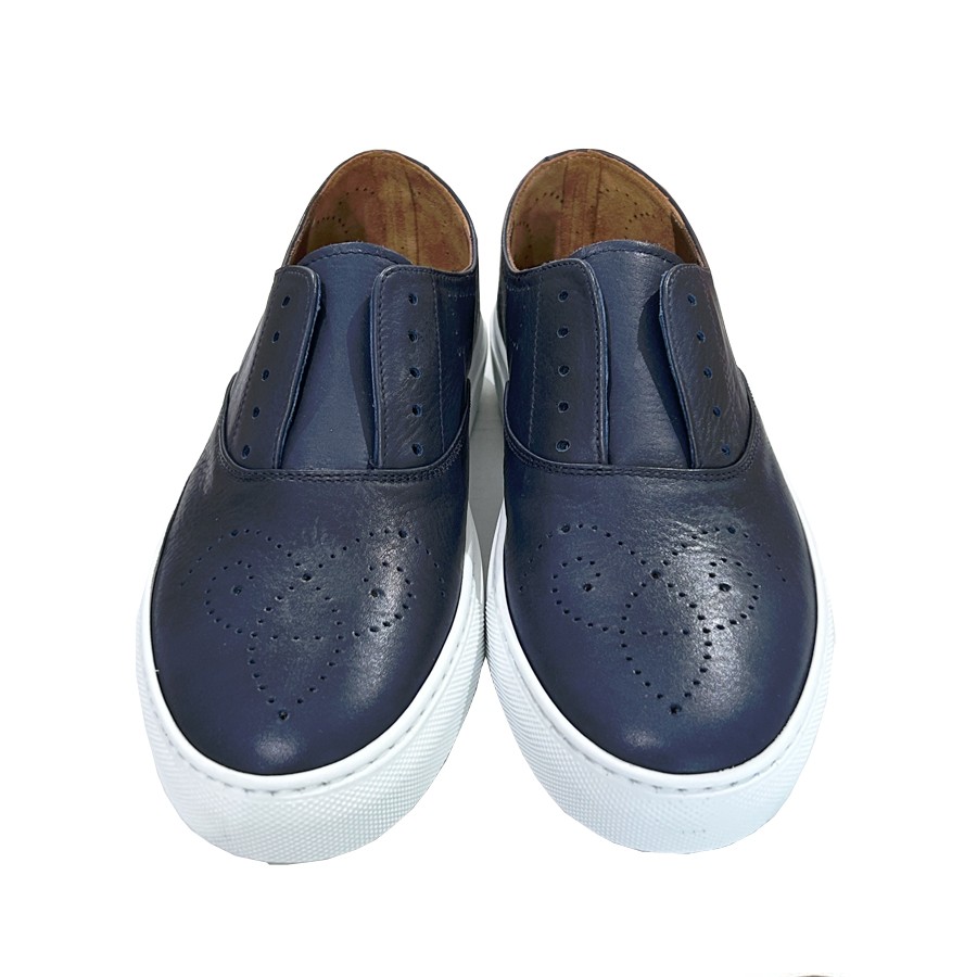 FRATELLI ROSSETTI hobo sport in pelle blu copiativo