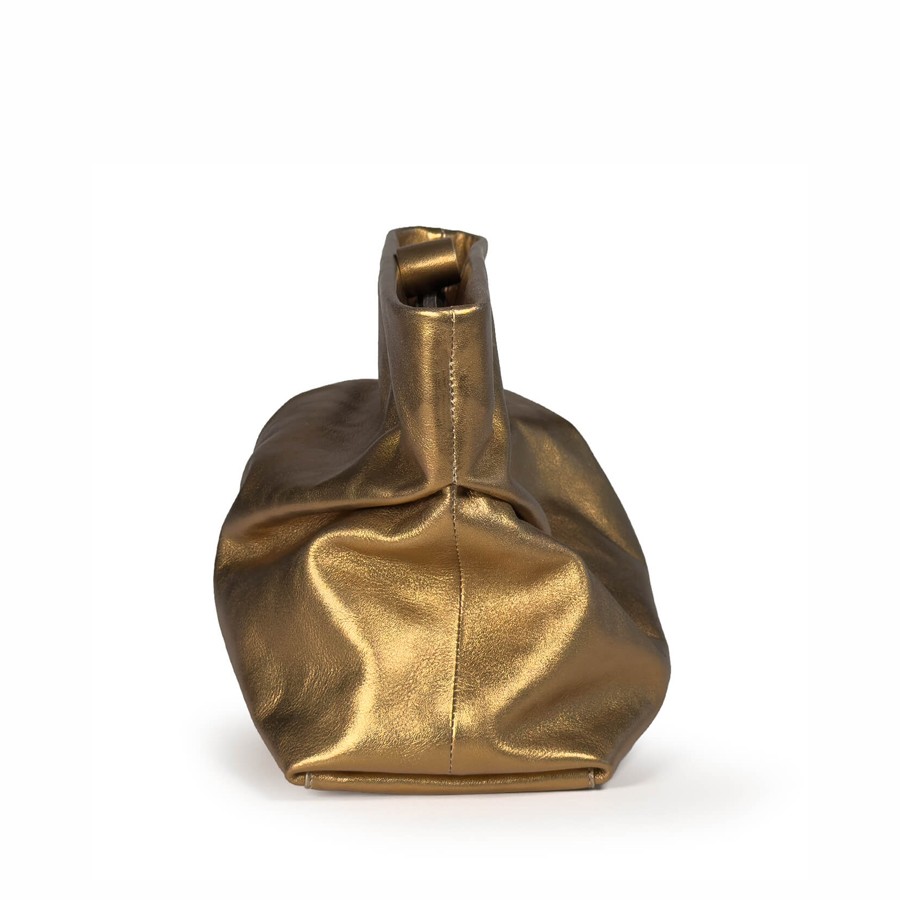 Vic Matiè Clutch Gisele Soft pelle bronzo