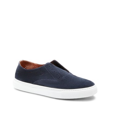 FRATELLI ROSSETTI hobo sport in blu ocean suede