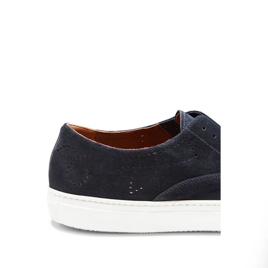 FRATELLI ROSSETTI hobo sport in suede blu oceano